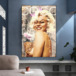 Marilyn Monroe Canvas Wall Art: COCO Milano Masterpiece-Marilyn Monroe Art