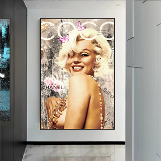 Marilyn Monroe Canvas Wall Art: COCO Milano Masterpiece-Marilyn Monroe Art