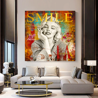 Marilyn Monroe Canvas Wall Art - The Perfect Smile-Marilyn Monroe Art