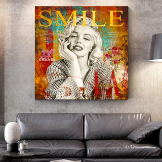 Marilyn Monroe Canvas Wall Art - The Perfect Smile-Marilyn Monroe Art