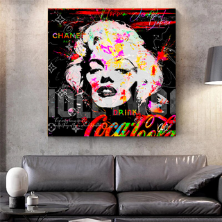 Marilyn Monroe CocaCola Canvas Wall Art - Stunning-Marilyn Monroe Art