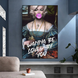 Marilyn Monroe Street Pop Wall Art – Unique Décor-Marilyn Monroe Art