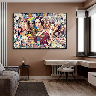 Marilyn and Mona Lisa Street Art: Captivating Masterpieces-Mona Lisa Art