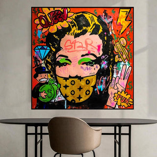 Marilyn and Mr Monopoly Street Art: Authentic Collectibles-Marilyn Monroe Art