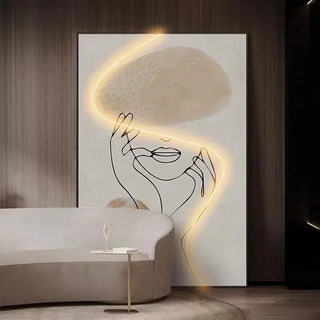 Matisse Abstract Art LED Wall Mounted Light-LED Wall Art