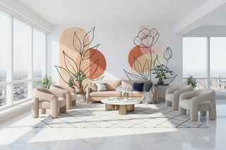 Matisse Style Wallpaper Mural: Intricate Floral Patterns