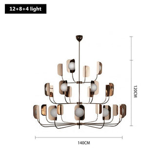 Metal Leaves Globe Chandelier - Stunning Lighting Fixture-Chandeliers