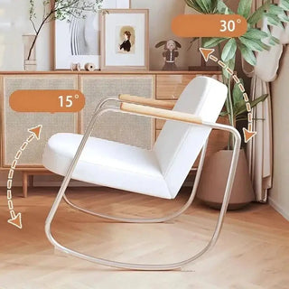 Metal Minimalist Rocking Lounge Chair - Modern Style-Sofa Chairs