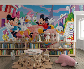 Mickey & Minnie in the House Kids room Wallpaper-Kids Room Wallpaper