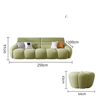 Mid Century Lazy Couch Sofa Set-Sofa Set