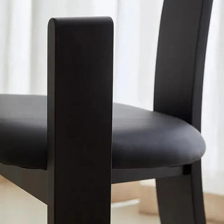 Mid Century Minimalist Wooden Dining Chair-Dining Chairs