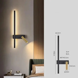 Minimalist Aluminium Wall Light – Dual Light Source Wall Sconce-Wall Lights