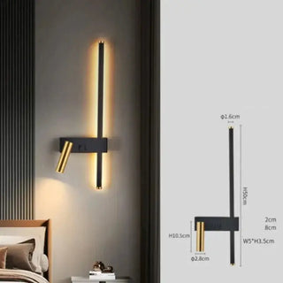 Minimalist Aluminium Wall Light – Dual Light Source Wall Sconce-Wall Lights