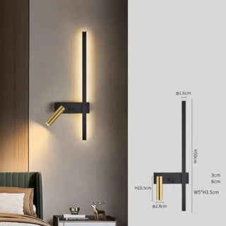 Minimalist Aluminium Wall Light – Dual Light Source Wall Sconce-Wall Lights