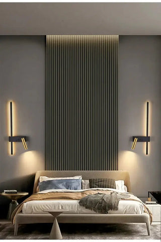 Minimalist Aluminium Wall Light – Dual Light Source Wall Sconce-Wall Lights