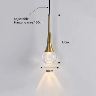 Minimalist Brass Crystal Pendant Light Decorative Round Chandelier-Pendant Lights