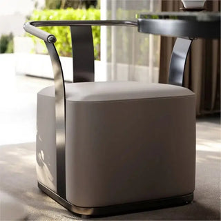 Minimalist Genuine Leather Dining Chair