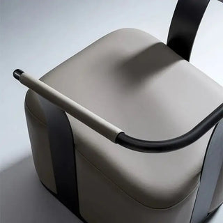 Minimalist Genuine Leather Dining Chair