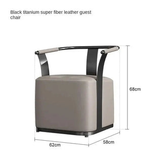 Minimalist Genuine Leather Dining Chair