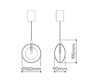 Minimalist Glass Stone Pendant Staircase Chandelier Lighting-Staircase Chandeliers