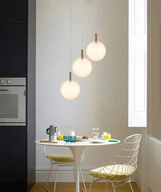 Minimalist Glass Stone Pendant Staircase Chandelier Lighting-Staircase Chandeliers