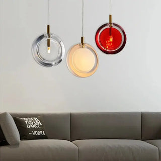 Minimalist Glass Stone Pendant Staircase Chandelier Lighting-Staircase Chandeliers