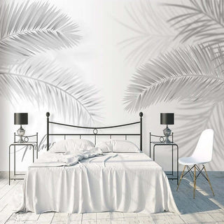 Minimalist Harmony Workspace Mural Wallpaper-Flower & Leaf Wallpaper