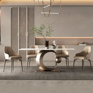 Minimalist Italian Rock Slate Dining Table-Dining Tables
