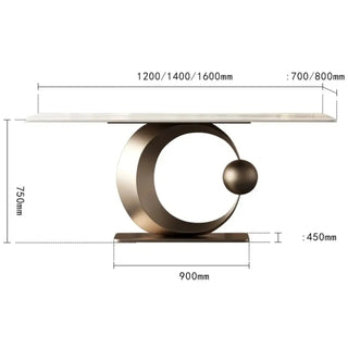 Minimalist Italian Rock Slate Dining Table-Dining Tables