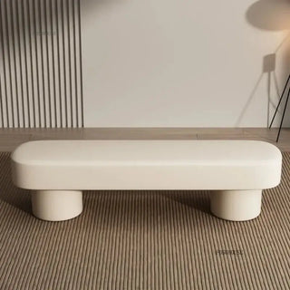 Minimalist Leather Shoe Changing Bench – Modern Upholstered-Benches