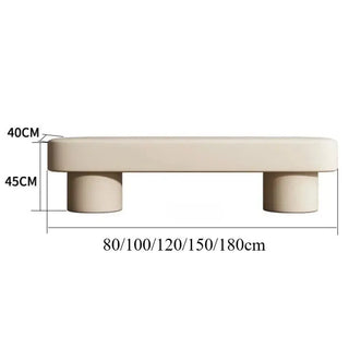 Minimalist Leather Shoe Changing Bench – Modern Upholstered-Benches