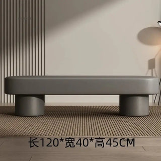 Minimalist Leather Shoe Changing Bench – Modern Upholstered-Benches