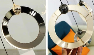 Minimalist Rings Staircase Chandelier-Staircase Chandeliers