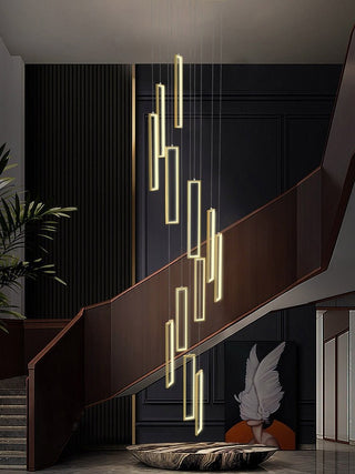 Minimalist Staircase Chandeliers - Elevate Your Space-Staircase Chandeliers