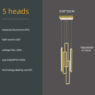 Minimalist Staircase Chandeliers - Elevate Your Space-Staircase Chandeliers