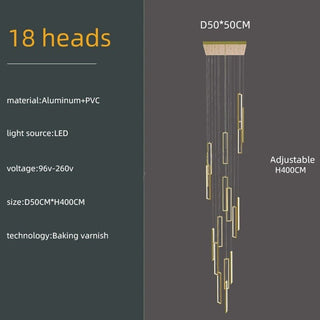 Minimalist Staircase Chandeliers - Elevate Your Space-Staircase Chandeliers