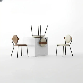 Minimalist Wrought Accent Dining Chair-Dining Chairs