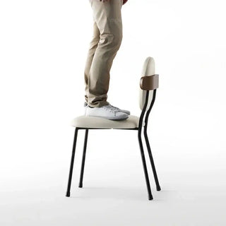 Minimalist Wrought Accent Dining Chair-Dining Chairs