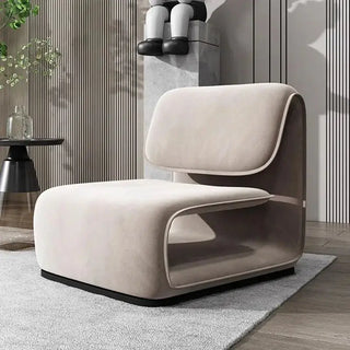 Minimalistic Fluffy Sofa Chair – Exquisite Blend-Sofa Chairs