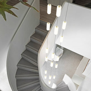 Minimalistic Long Drop LED Staircase Chandelier Lighting-Staircase Chandeliers