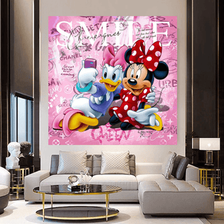 Minnie Canvas Wall Art - Capture Precious Moments-Mickey Art