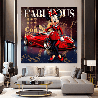 Minnie Canvas Wall Art from Fabulous: Captivating Design-Mickey Art