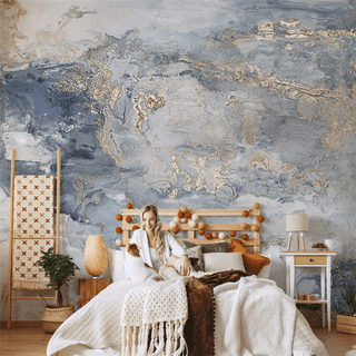 Misty Marble Wallpaper Mural - Enhance Your Walls-Marble Design Wallpaper