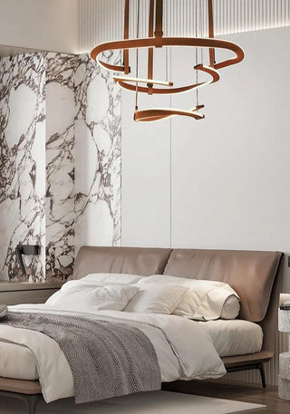 ModaLux Leather Craft LED Chandelier-Chandeliers