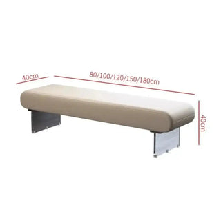 Modern Acrylic Shoe Bench – Stylish Entryway-Benches