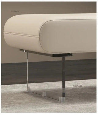 Modern Acrylic Shoe Bench – Stylish Entryway-Benches