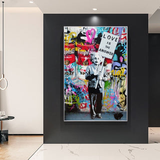 Modern Banksy Art Canvas Posters - Abstract Portrait Print for Wall Decor-Wall Posters