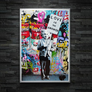 Modern Banksy Art Canvas Posters - Abstract Portrait Print for Wall Decor-Wall Posters