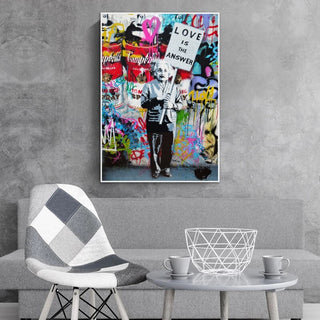 Modern Banksy Art Canvas Posters - Abstract Portrait Print for Wall Decor-Wall Posters