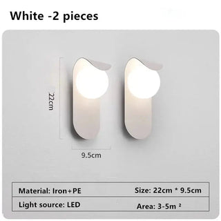 Modern Globe Shade Wall Light – G9 LED Wall Lamp for Bedroom &amp; Hallway